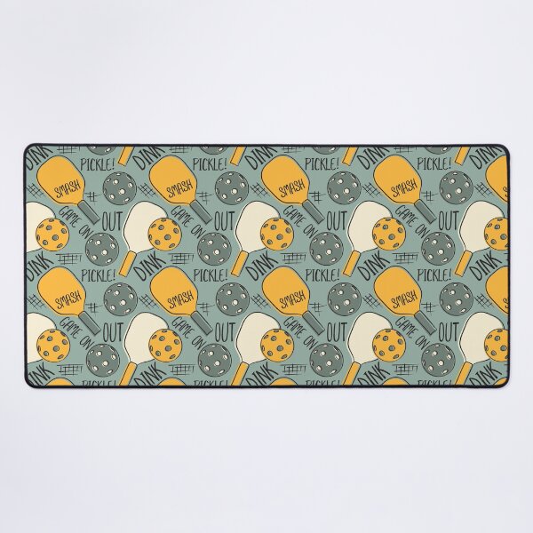 Item preview, Pickleball Pattern Graphic Illustration Green and Gold designed and sold by whyitsme.