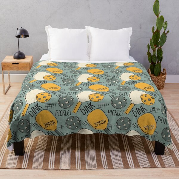Item preview, Pickleball Pattern Graphic Illustration Green and Gold designed and sold by whyitsme.