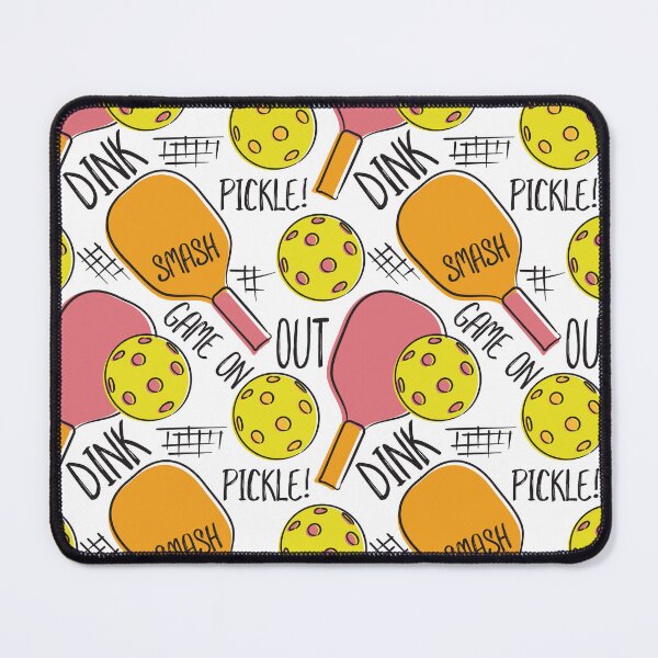 Item preview, Pickleball Pattern Graphic Illustration Pink Orange Yellow designed and sold by whyitsme.
