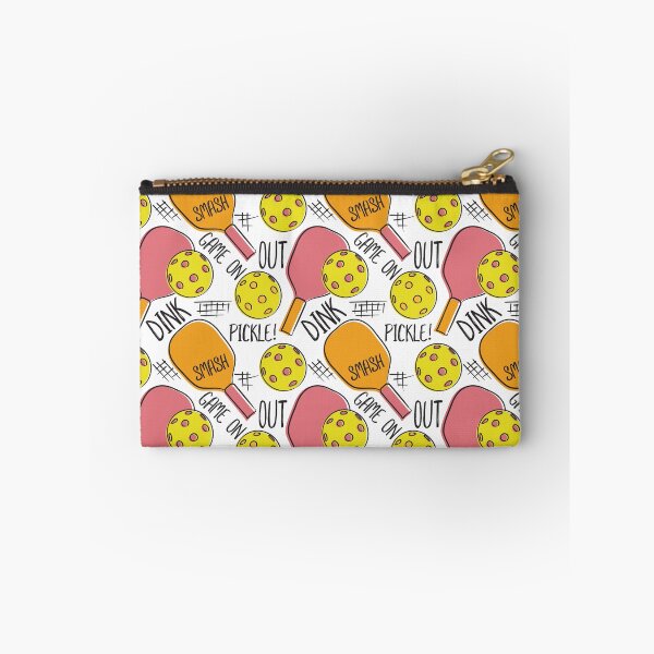 Item preview, Pickleball Pattern Graphic Illustration Pink Orange Yellow designed and sold by whyitsme.