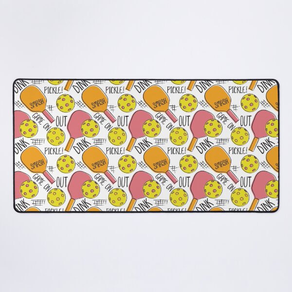 Item preview, Pickleball Pattern Graphic Illustration Pink Orange Yellow designed and sold by whyitsme.