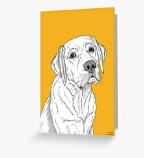 Labrador Dog Portrait Greeting Card