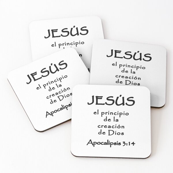 Item preview, Apocalipsis 3:14 Jesús Comienzo de la Creación de Dios Versículo Bíblico Español designed and sold by NombresDeJesus.