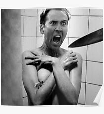 Nicolas Cage/Psycho Poster