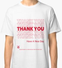 Camiseta clásica camisa de bolsa de plástico - gracias
