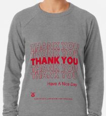 Sudadera ligera camisa de bolsa de plástico - gracias