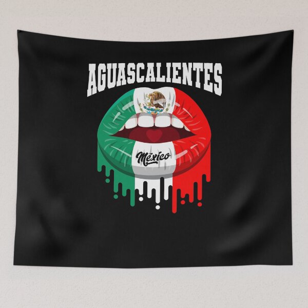Item preview, Lips Kiss Aguascalientes Mexico Flag designed and sold by Fr33m4n1111.