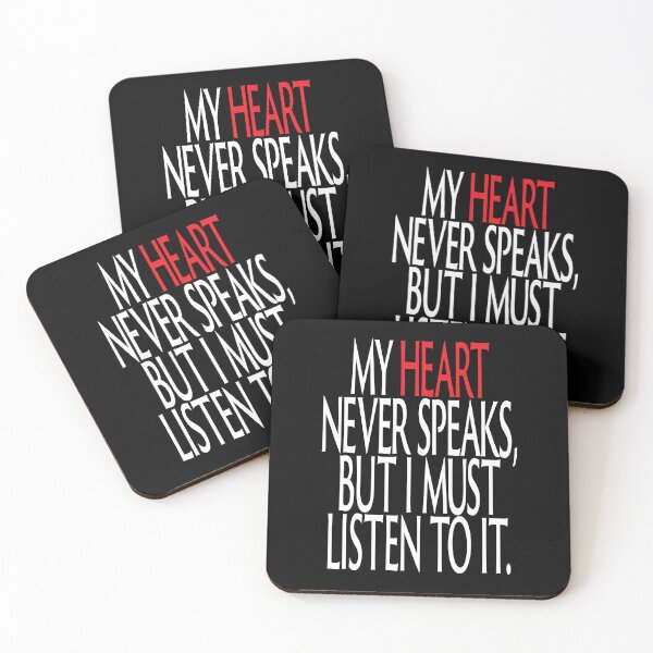 Item preview, My Heart Never Speaks, but I must listen to it. designed and sold by studiohfy.