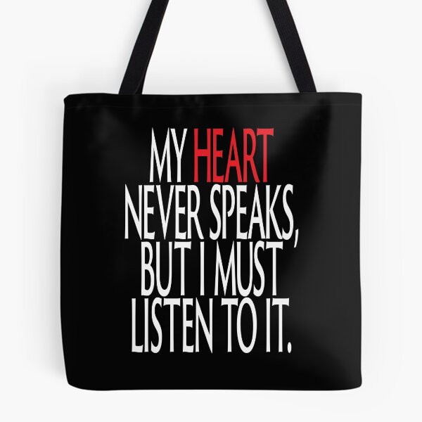 Item preview, My Heart Never Speaks, but I must listen to it. designed and sold by studiohfy.