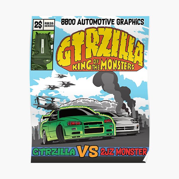 GTRZILLA R34 (2 of 2 VERSION) Poster
