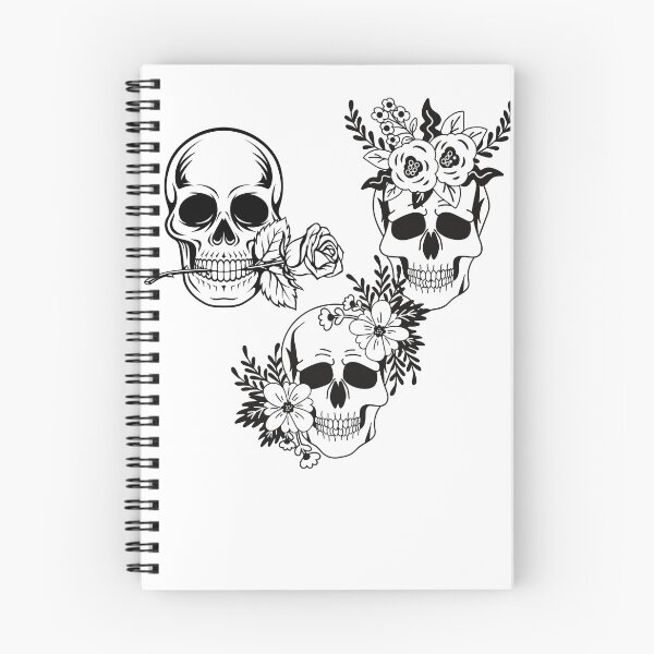 Item preview, scull and rose sticker designed and sold by Art-Echo.