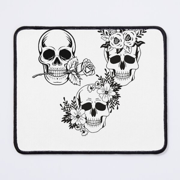 Item preview, scull and rose sticker designed and sold by Art-Echo.