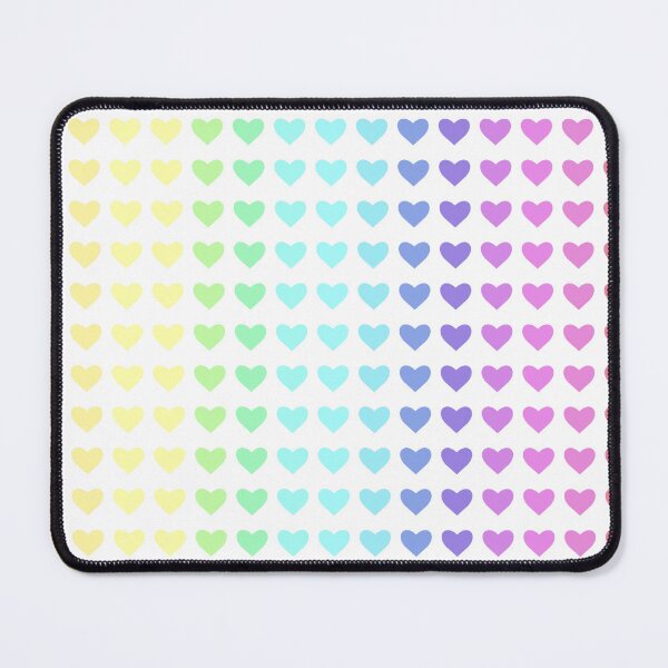 Item preview, Muted Pale Rainbow Heart Seamless Pattern designed and sold by Kaleiope Studio.