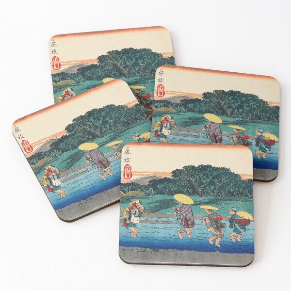 Item preview, Travelers Crossing A Stream designed and sold by NickLivin.