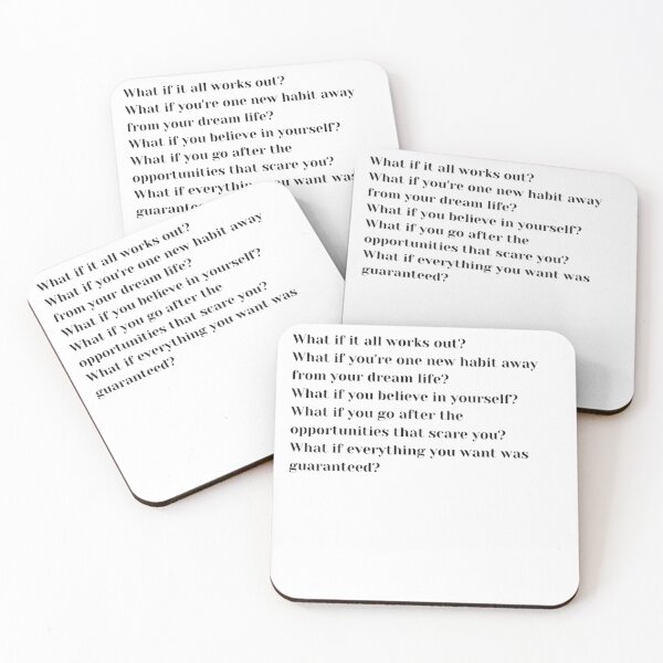 Item preview, What if it all works out? | Positive affirmations for self confidence  designed and sold by Highon444.