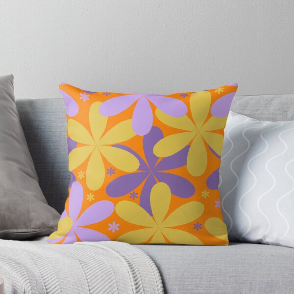 Item preview, purple and gold summer floral seamless pattern designed and sold by Reddiamond3 ⭐⭐⭐⭐⭐.