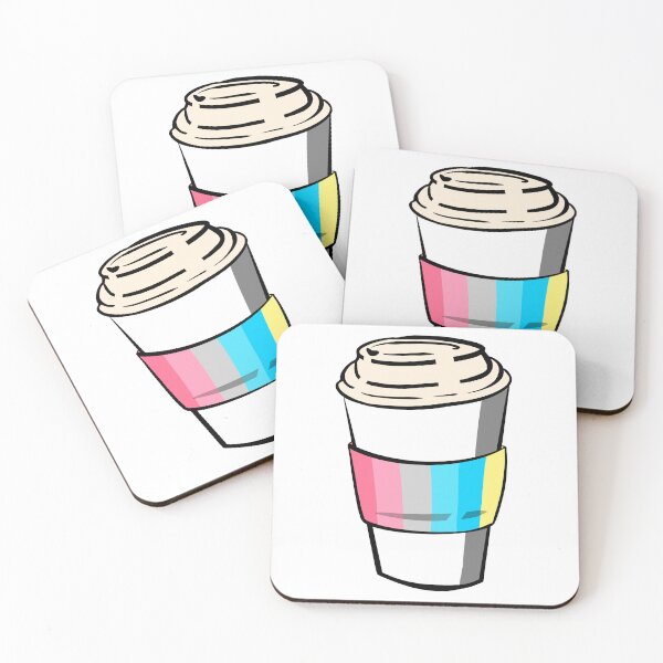 Item preview, Genderflux Pride Coffee Cup Doodle designed and sold by CJ Vanderbeek.
