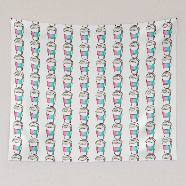 Item preview, Genderflux Pride Coffee Cup Doodle designed and sold by CJ Vanderbeek.