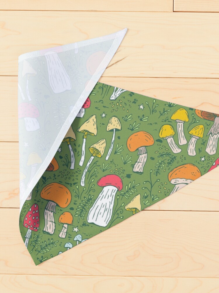 Alternate view of Magical Mushroom Forest Pet Bandana