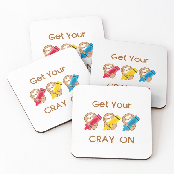 Item preview, Get Your Cray On Crayon Sloth  designed and sold by theslothinme.