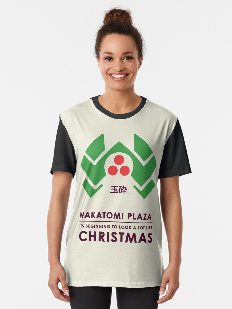Alternative Ansicht von Nakitomi Plaza, Weihnachtsfilm Die Hard Grafik T-Shirt
