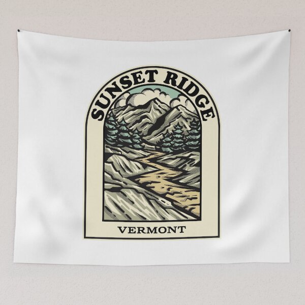 Item preview, Sunset Ridge Vermont hiking backpacking trail designed and sold by HalpinDesign.
