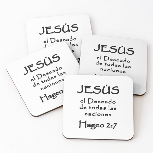 Item preview, Haggai 2:7 Jesus desire of all nations Spanish Bible Verse designed and sold by NombresDeJesus.