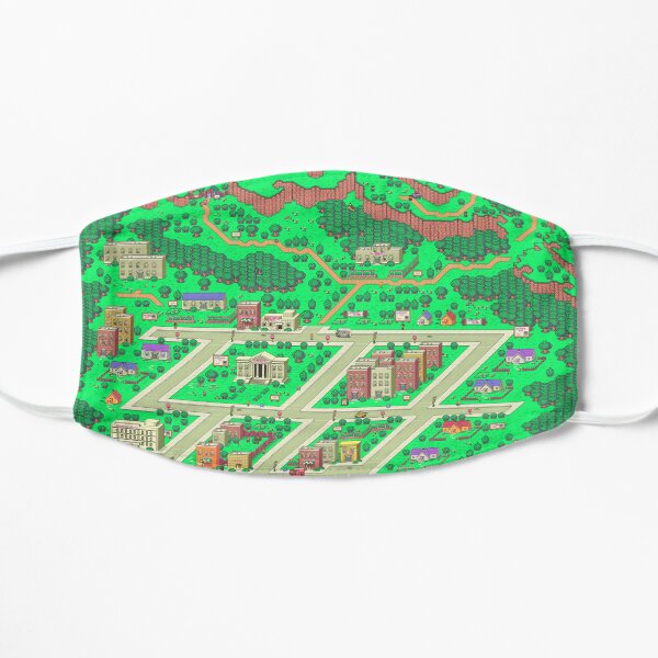 Earthbound Onett Map Flat Mask