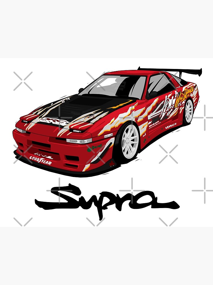 Toyota Supra mk3 Art Board Print for Sale by RACING FACTORY | Redbubble