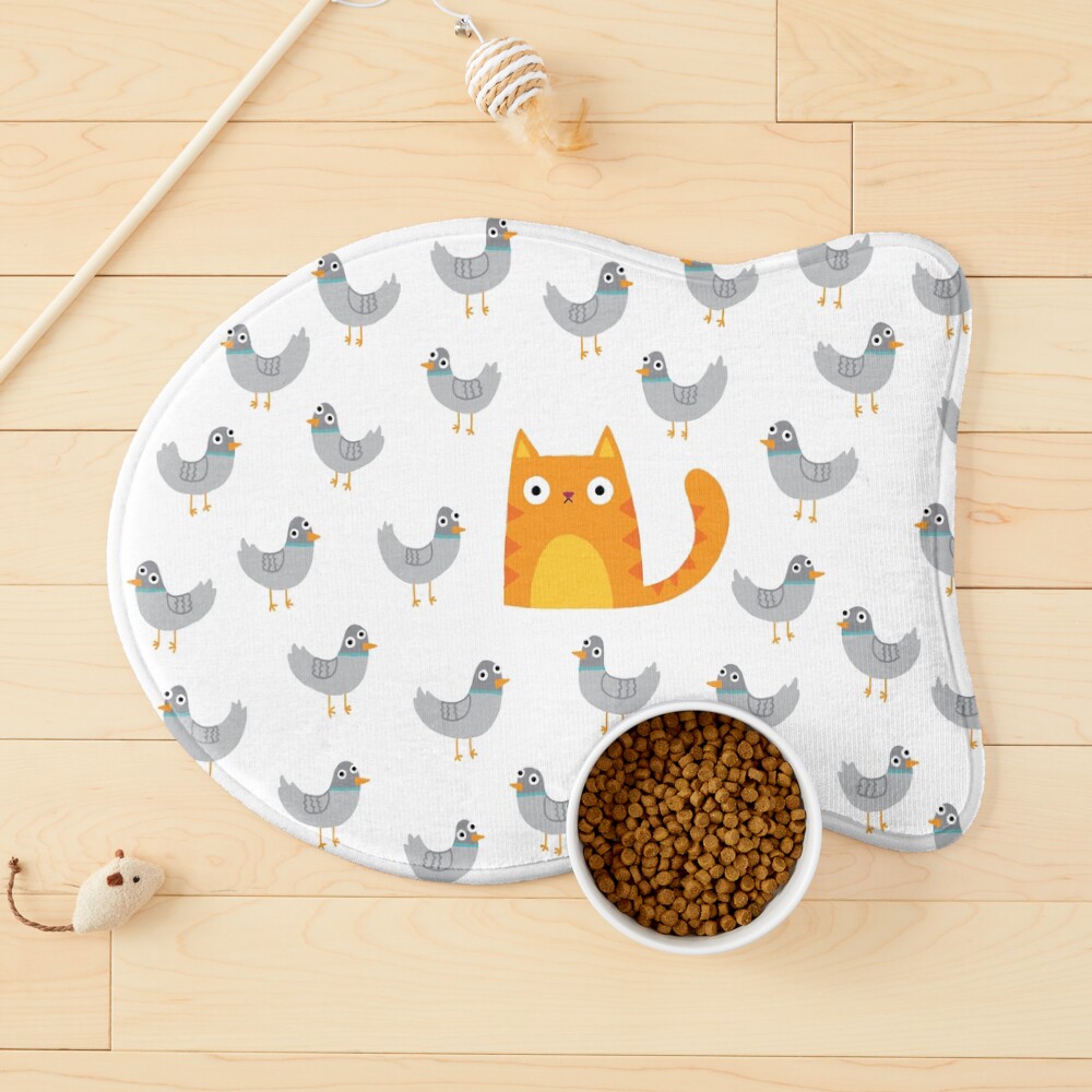 Cat Among The Pigeons Pet Mat