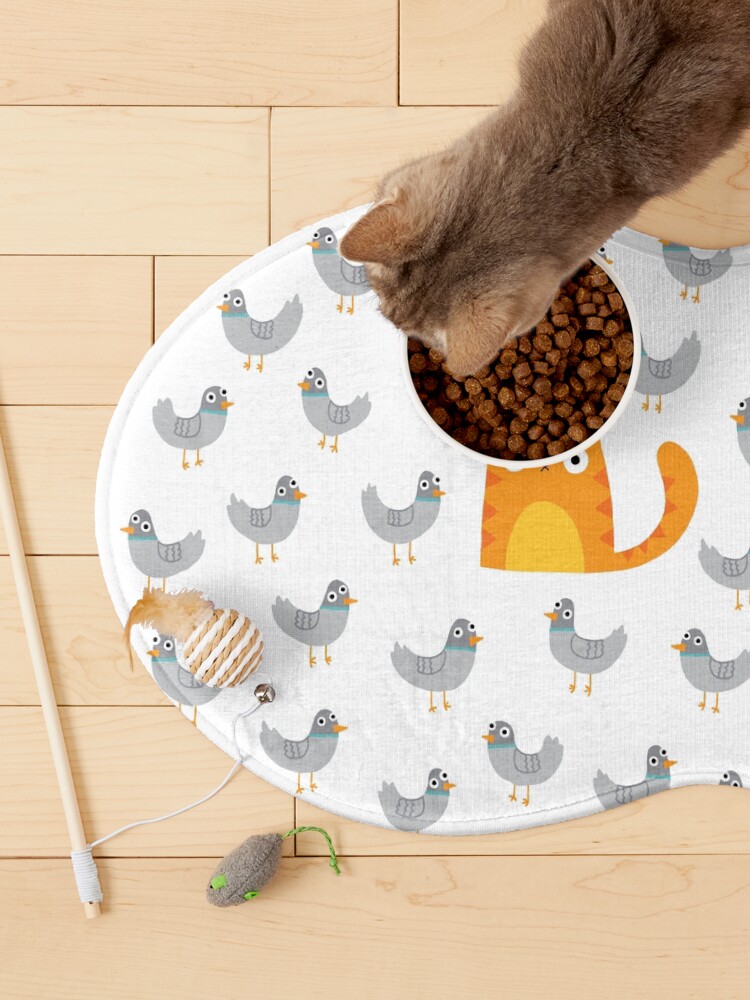 Thumbnail 3 of 5, Pet Mat, Cat Among The Pigeons designed and sold by DinoMike.