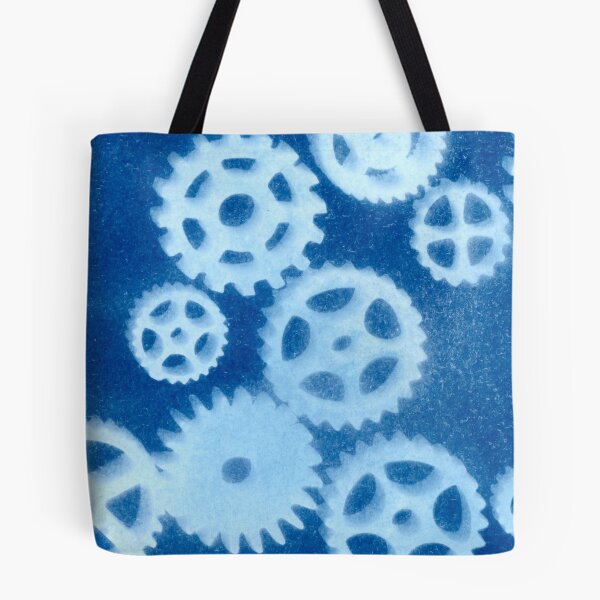 Item preview, Cyanotype: Cogs XLarge designed and sold by Catherine Stephenson.