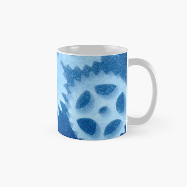 Aperçu de l'œuvre Cyanotype: Cogs XLarge créée et vendue par Catherine Stephenson.