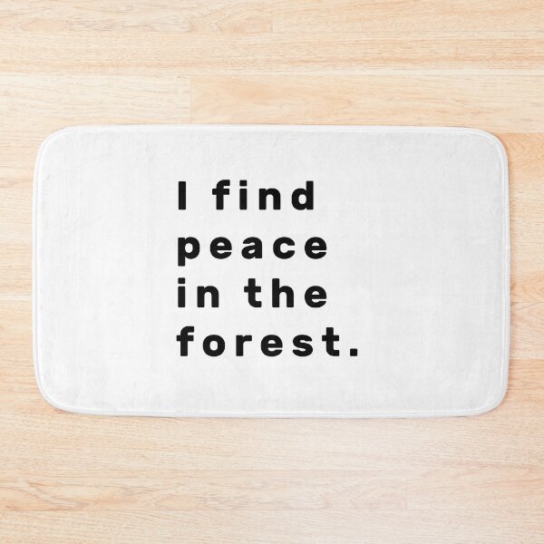Item preview, I find peace in the forest. - Black designed and sold by Parag's Travel Shop.