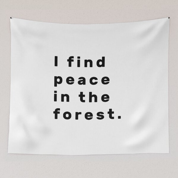 Item preview, I find peace in the forest. - Black designed and sold by Parag's Travel Shop.