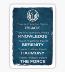Star Wars - The Jedi Code Sticker