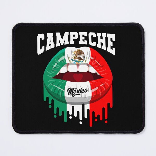 Artikelvorschau, Lippen küssen Campeche-Mexiko-Flagge entworfen und verkauft von Fr33m4n1111.