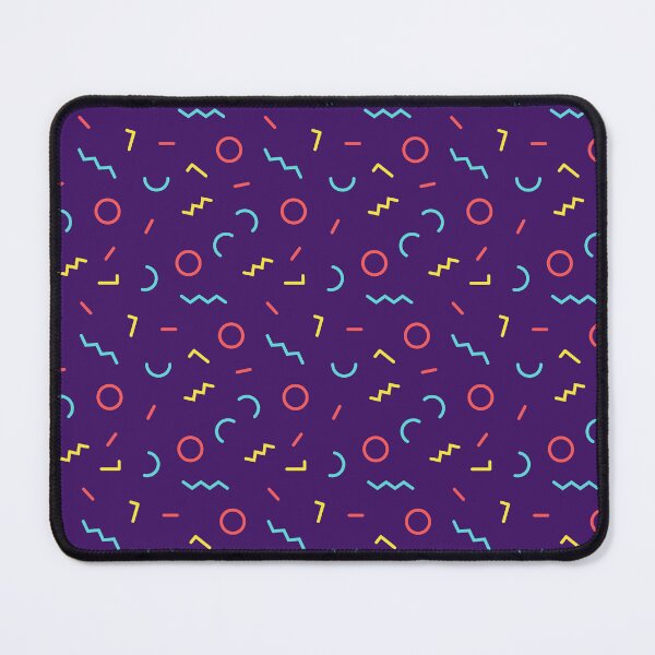 Item preview, Memphis Style Abstract Pattern (purple, blue, red, yellow) designed and sold by Design Minds Boutique.