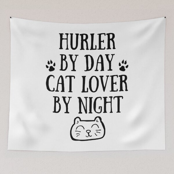 Item preview, Hurler by day. Cat lover by night designed and sold by TheGreenGoat.