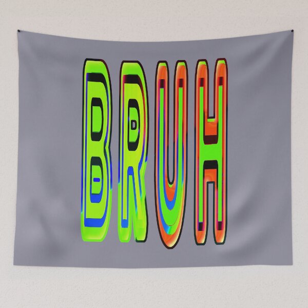 Item preview, "BRUH updated 02" Aesthetic colorful text design by Code03 designed and sold by Code03.