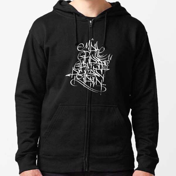 Make Graffiti Great Again Calligraffiti Tag - white Zipped Hoodie