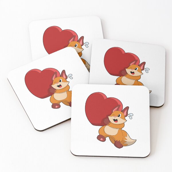 Item preview, Fox at Love with Heart designed and sold by Snabdesign84.
