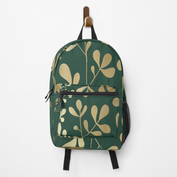 Item preview, Floral Leaves Green and Gold designed and sold by meggydesigns.