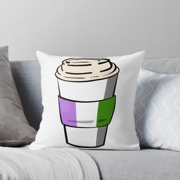 Aperçu de l'œuvre Griffonnage de tasse de café de fierté de genderqueer créée et vendue par CJ Vanderbeek.