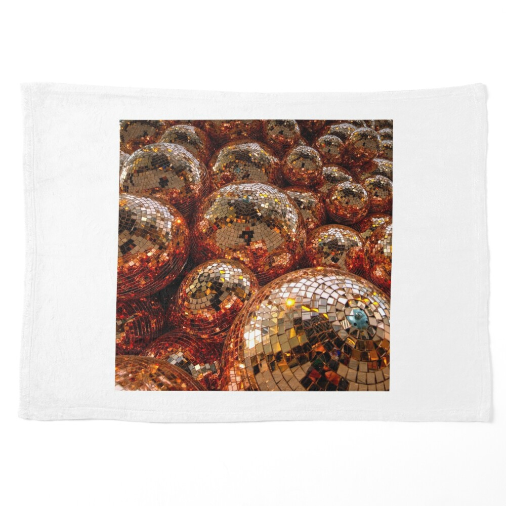 Gold Disco Balls Art Board Print for Sale by newburyboutique