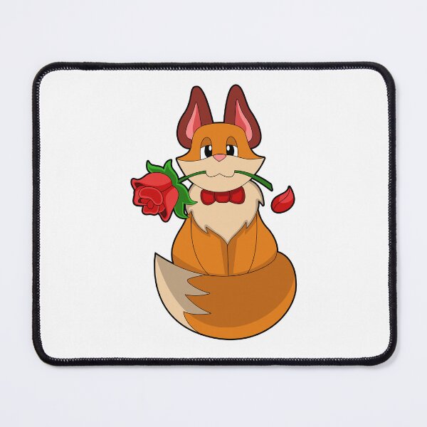 Item preview, Fox with Rose Flower designed and sold by Snabdesign84.