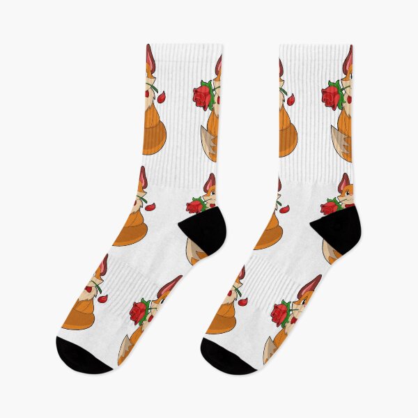Aperçu de l'œuvre Fox with Rose Flower créée et vendue par Snabdesign84.