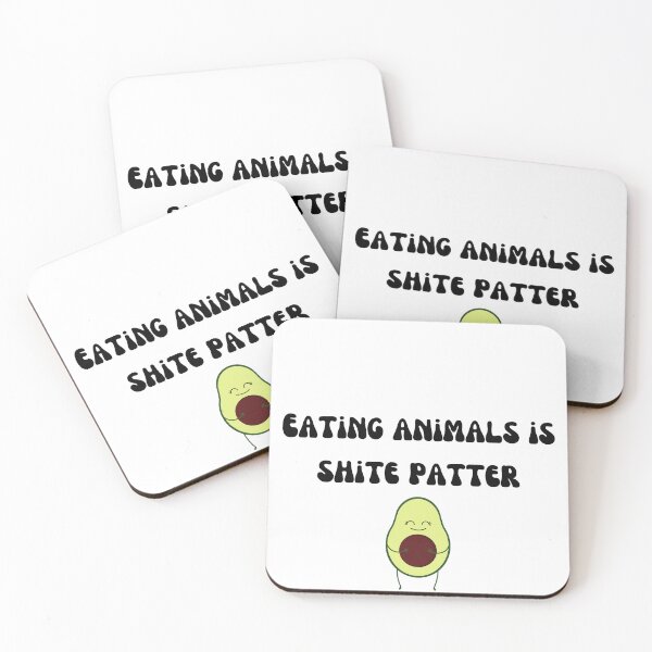 Item preview, Eating animals is shite patter  designed and sold by Lilac225769.