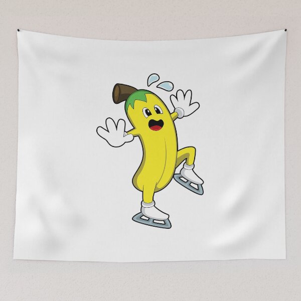Aperçu de l'œuvre Banana at Ice skating with Ice skates créée et vendue par Snabdesign84.