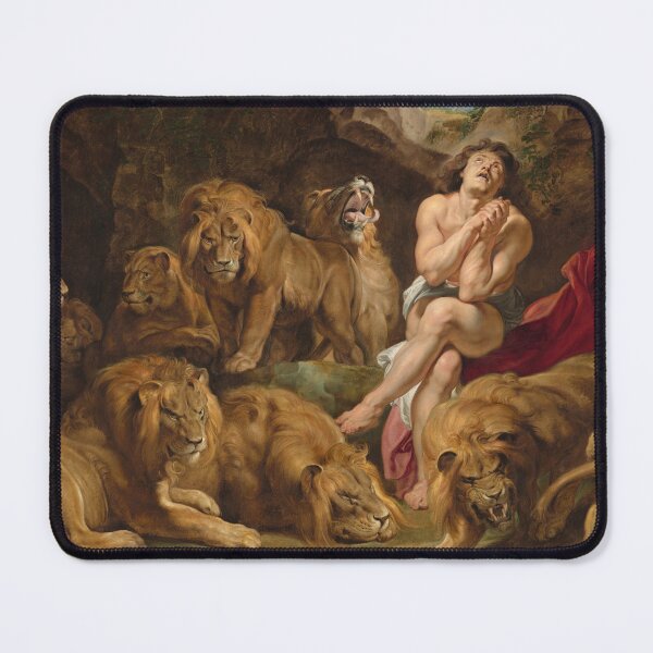 Item preview, Daniel in the Lions' Den | Peter Paul Rubens | 1614 Old Testament Print designed and sold by CJET.